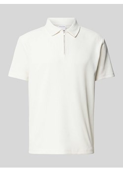 Koszulka polo o kroju relaxed fit z efektem prążkowania ze sklepu Peek&Cloppenburg  w kategorii T-shirty męskie - zdjęcie 172418419