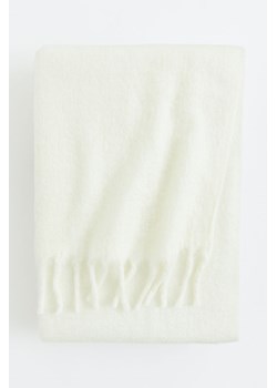 H & M - Koc z domieszką wełny - Biały ze sklepu H&M w kategorii Koce i pledy - zdjęcie 172418798
