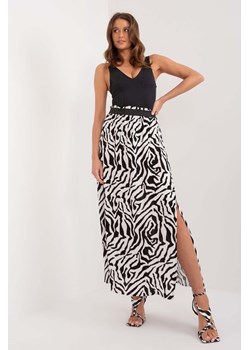 Długa spódnica z printem Sublevel czarno-biała ze sklepu 5.10.15 w kategorii Spódnice - zdjęcie 172420177