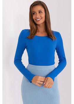 Ciemnoniebieska damska bluzka basic w prążek ze sklepu 5.10.15 w kategorii Bluzki damskie - zdjęcie 172420186