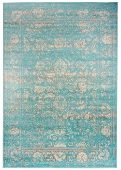 Turkusowy dywan w stylu vintage - Mosani 3X ze sklepu Edinos.pl w kategorii Dywany - zdjęcie 172421516