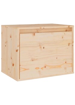Naturalna drewniana szafka wisząca - Pios 3X ze sklepu Edinos.pl w kategorii Stoliki i szafki nocne - zdjęcie 172421646