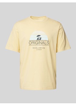 T-shirt z nadrukiem z logo model ‘CYRUS’ ze sklepu Peek&Cloppenburg  w kategorii T-shirty męskie - zdjęcie 172422276