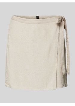 Spódnica mini z wysokim stanem i wiązanym paskiem model ‘MYMILO’ ze sklepu Peek&Cloppenburg  w kategorii Spódnice - zdjęcie 172422427