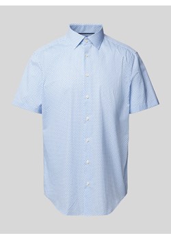 Koszula biznesowa o kroju regular fit ze wzorem na całej powierzchni ze sklepu Peek&Cloppenburg  w kategorii Koszule męskie - zdjęcie 172422478