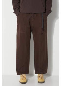 Gramicci spodnie bawełniane kolor brązowy proste ze sklepu PRM w kategorii Spodnie męskie - zdjęcie 172422869