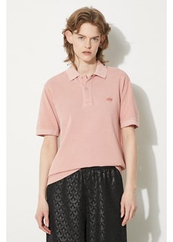 Lacoste polo bawełniane kolor różowy gładki PH3450 S0I ze sklepu PRM w kategorii T-shirty męskie - zdjęcie 172422885