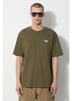 Dickies t-shirt bawełniany kolor zielony z aplikacją ze sklepu PRM w kategorii T-shirty męskie - zdjęcie 172422946