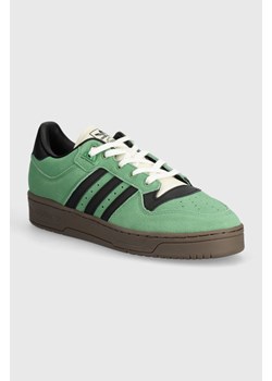 adidas Originals sneakersy zamszowe Rivalry 86 Low kolor zielony ID8409 ze sklepu PRM w kategorii Buty sportowe męskie - zdjęcie 172423068