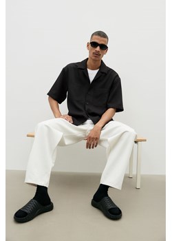 H & M - Koszula z krótkim rękawem Regular Fit - Czarny ze sklepu H&M w kategorii Koszule męskie - zdjęcie 172423277