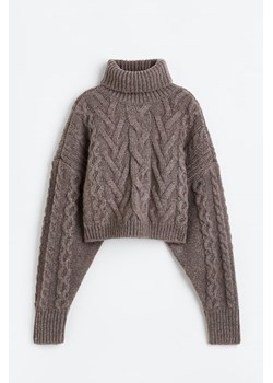 H & M - Sweter z domieszką wełny - Zielony ze sklepu H&M w kategorii Swetry damskie - zdjęcie 172423288