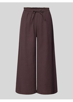 Spodnie materiałowe o luźnym kroju z tunelem ze sklepu Peek&Cloppenburg  w kategorii Spodnie damskie - zdjęcie 172424917