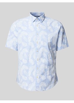 Koszula biznesowa o kroju casual fit ze wzorem na całej powierzchni ze sklepu Peek&Cloppenburg  w kategorii Koszule męskie - zdjęcie 172425018