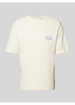 T-shirt z detalem z logo ze sklepu Peek&Cloppenburg  w kategorii T-shirty męskie - zdjęcie 172425338