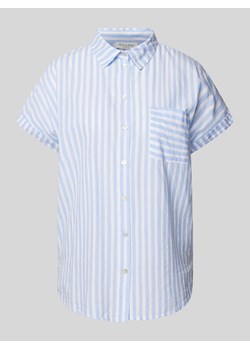 Bluzka ze wzorem w paski i kieszenią na piersi ze sklepu Peek&Cloppenburg  w kategorii Koszule damskie - zdjęcie 172425439