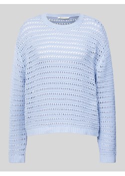 Sweter z dzianiny z ażurowym wzorem ze sklepu Peek&Cloppenburg  w kategorii Swetry damskie - zdjęcie 172425576