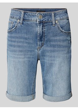 Szorty jeansowe o kroju regular fit z przetarciami model ‘Elyse’ ze sklepu Peek&Cloppenburg  w kategorii Szorty - zdjęcie 172425607