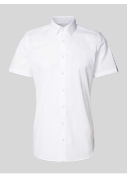 Koszula biznesowa o kroju body fit z rękawem o dł. 1/2 model ‘NEW YORK’ ze sklepu Peek&Cloppenburg  w kategorii Koszule męskie - zdjęcie 172425688