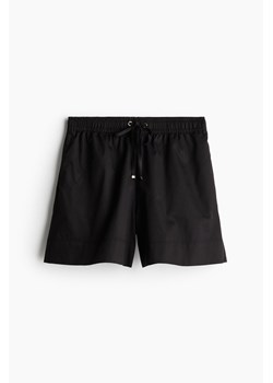 H & M - Bawełniane szorty bez zapięcia - Czarny ze sklepu H&M w kategorii Szorty - zdjęcie 172425795
