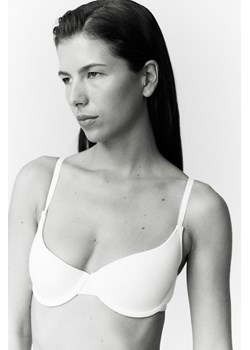 H & M - Usztywniany bawełniany biustonosz pod T-shirt - Biały ze sklepu H&M w kategorii Biustonosze - zdjęcie 172425798