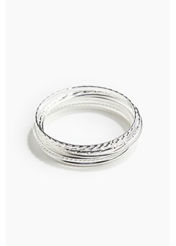 H & M - Sztywna bransoletka 8-pak - Srebrny ze sklepu H&M w kategorii Bransoletki - zdjęcie 172425808