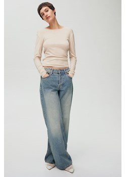 H & M - Baggy Wide Low Jeans - Niebieski ze sklepu H&M w kategorii Jeansy damskie - zdjęcie 172425846