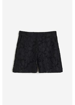 H & M - Koronkowe szorty - Czarny ze sklepu H&M w kategorii Szorty - zdjęcie 172425895