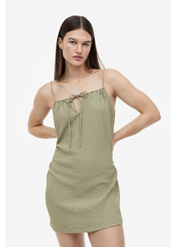 H & M - Sukienka z kreszowanego dżerseju - Zielony ze sklepu H&M w kategorii Sukienki - zdjęcie 172425948