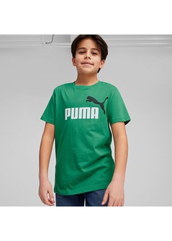 Puma Koszulka &quot;ESS+&quot; w kolorze zielonym ze sklepu Limango Polska w kategorii T-shirty chłopięce - zdjęcie 172426258