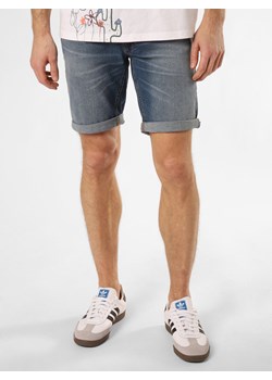 Aygill's Męskie spodenki jeansowe - Newcastle Mężczyźni Jeansy light stone jednolity ze sklepu vangraaf w kategorii Spodenki męskie - zdjęcie 172426355