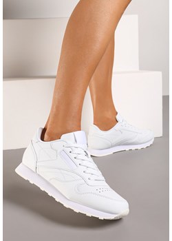 Białe Klasyczne Sneakersy Sznurowane przed Kostkę Effisia ze sklepu born2be.pl w kategorii Buty sportowe damskie - zdjęcie 172426478