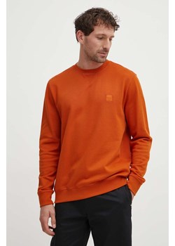 Boss Orange bluza bawełniana męska kolor pomarańczowy melanżowa 50509323 ze sklepu ANSWEAR.com w kategorii Bluzy męskie - zdjęcie 172427229