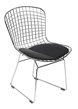 Srebrno-czarne krzesło druciane - Alios 3X ze sklepu Edinos.pl w kategorii Maseczki ochronne - zdjęcie 172427476