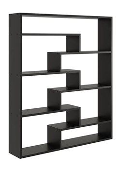 Czarny minimalistyczny regał stojący lub wiszący - Ovio ze sklepu Edinos.pl w kategorii Regały i witryny - zdjęcie 172427755