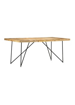 Stół industrialny z drewna mango Namir – naturalny ze sklepu Edinos.pl w kategorii Stoły - zdjęcie 172428365