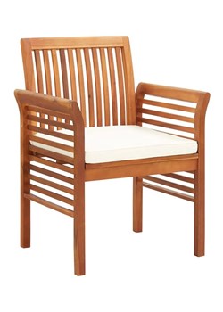 Krzesło ogrodowe z drewna akacji Kioto - biel ze sklepu Edinos.pl w kategorii Krzesła ogrodowe - zdjęcie 172428386