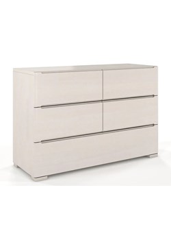 Komoda drewniana 5 szuflad Ventos 4S - Biały mat ze sklepu Edinos.pl w kategorii Komody - zdjęcie 172428397