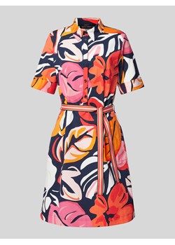 Sukienka koszulowa o długości do kolan z wiązanym paskiem ze sklepu Peek&Cloppenburg  w kategorii Sukienki - zdjęcie 172428658