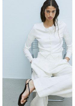 H & M - Cienki kardigan - Biały ze sklepu H&M w kategorii Swetry damskie - zdjęcie 172428718