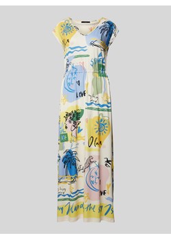 Długa sukienka ze wzorem na całej powierzchni ze sklepu Peek&Cloppenburg  w kategorii Sukienki - zdjęcie 172428937