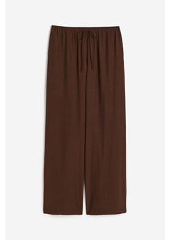 H & M - Szerokie spodnie - Brązowy ze sklepu H&M w kategorii Spodnie damskie - zdjęcie 172430496