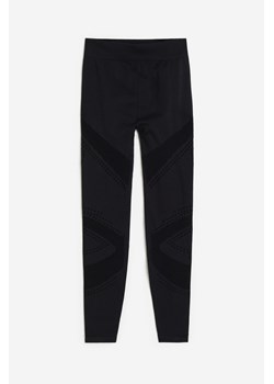 H & M - Bezszwowe modelujące legginsy sportowe DryMove - Czarny ze sklepu H&M w kategorii Spodnie damskie - zdjęcie 172430559