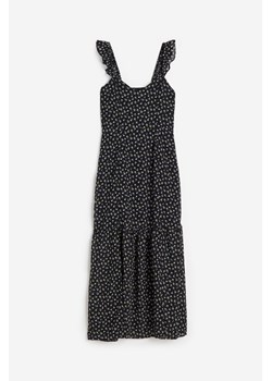H & M - Szyfonowa sukienka z odkrytymi plecami - Czarny ze sklepu H&M w kategorii Sukienki - zdjęcie 172430646