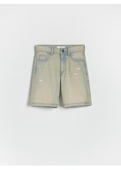 Reserved - Jeansowe szorty - beżowy ze sklepu Reserved w kategorii Spodenki chłopięce - zdjęcie 172432188