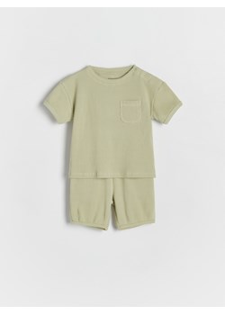 Reserved - Strukturalny komplet - oliwkowy ze sklepu Reserved w kategorii Odzież dla niemowląt - zdjęcie 172432218