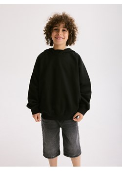 Reserved - Bluza oversize z kapturem - czarny ze sklepu Reserved w kategorii Bluzy chłopięce - zdjęcie 172432405