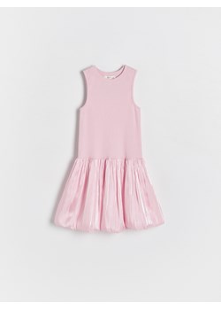 Reserved - Sukienka z ozdobnym dołem - różowy ze sklepu Reserved w kategorii Sukienki dziewczęce - zdjęcie 172432538