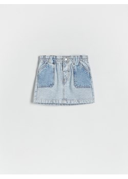 Reserved - Jeansowa spódnica - niebieski ze sklepu Reserved w kategorii Spódnice - zdjęcie 172432599