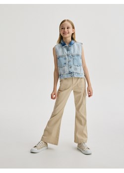 Reserved - Jeansowa kamizelka - niebieski ze sklepu Reserved w kategorii Kamizelki dziewczęce - zdjęcie 172432657