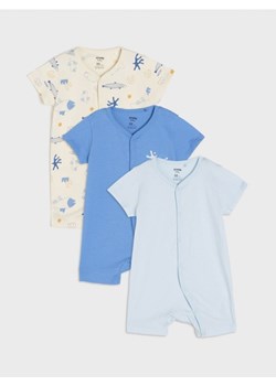 Sinsay - Rampersy 3 pack - mid blue ze sklepu Sinsay w kategorii Odzież dla niemowląt - zdjęcie 172433207